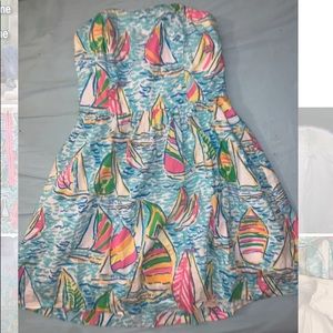 Lily Pulitzer strapless dress